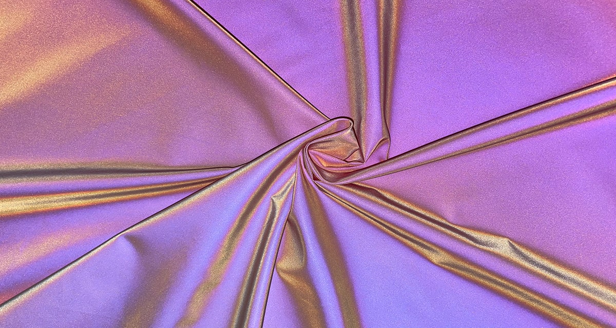 customized gradient rainbow reflective fabric