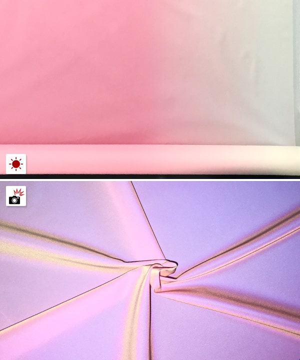 Gradient Rainbow Reflective Fabric
