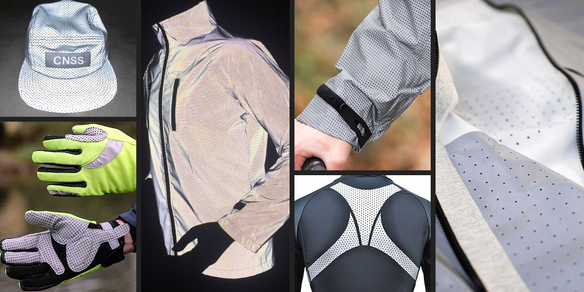 perforated reflective fabric application