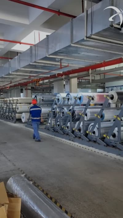 Factory Insight Reflective Fabric Production and Packaging