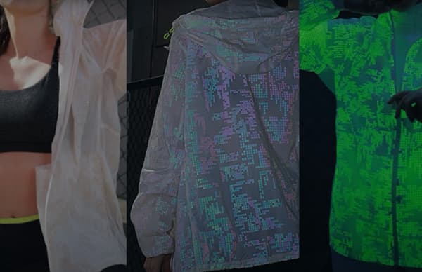Hot New Trends for Design Glow In The Dark Rainbow Reflective Fabric