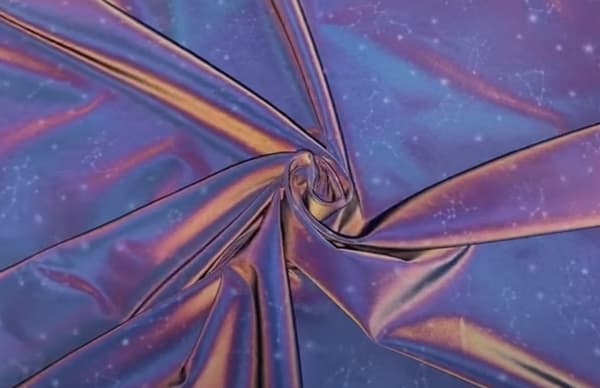 Iridescent Rainbow Reflective Fabric for Fashion Clothing Design